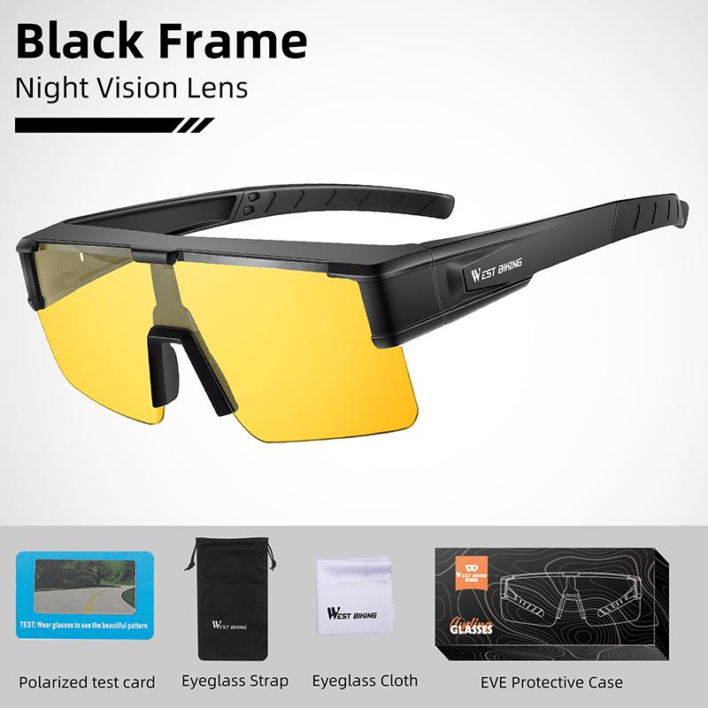 Photochromic Cycling Glasses Fit Over Myopic Sunglasses UV 400 Polarized Fishing Bike Goggles Cool Aesthetic Eyewear