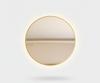 Round Led Mirror Aluminum Frame, Mirage