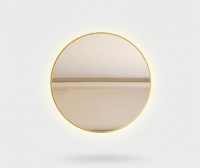 Round Led Mirror Aluminum Frame, Mirage