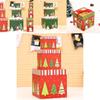3pcs Large Premium Christmas Gift Box With Lid  Ribbon Xmas Present Square Box