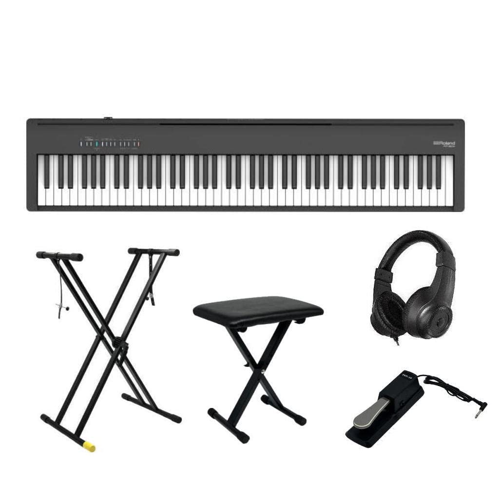 

Педаль для крісла Roland Electronic Piano Digital Piano Portable 88 Keys Grand Touch [Stand & & Set] FP-30X (Б. К. Чорний)