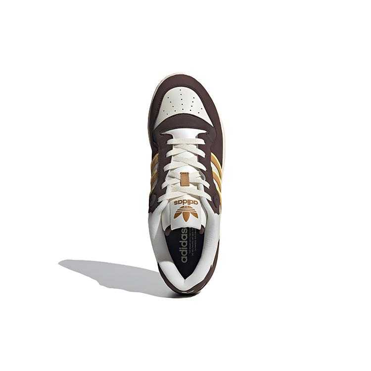adidas Eredeti Rivalry Low Kényelmes Egyszerű Ütéscsillapítás Tartós Alacsonyszárú Cipők Unisex Cipők Fehér Barna IH0499