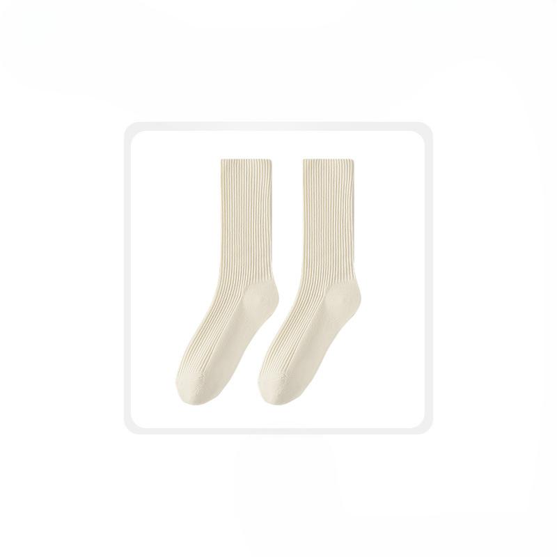 Women's Autumn and Winter New Solid Color Smoke All Match Long Tube Cotton Socks