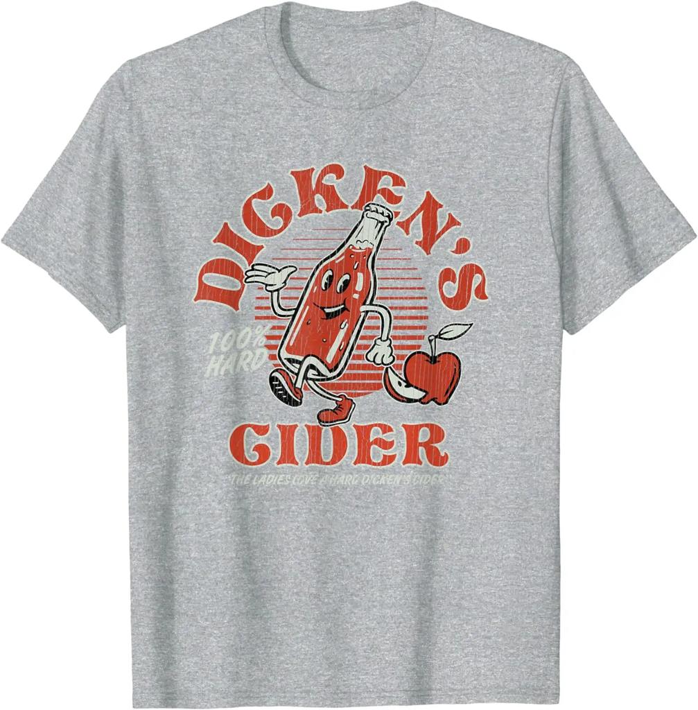 Funny Hard Cider Adult Humor Retro Vintage Mascot Joke T-Shirt