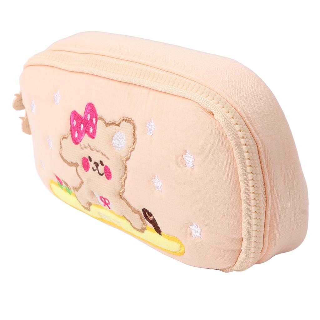 Pencil Bag Cotton Cute Puppy Pattern Large Capacity Cartoon Pencil Pouch for Students