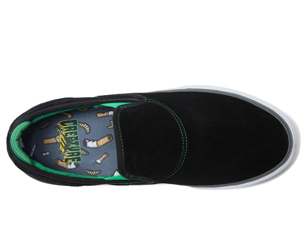 Skate Shoes WINO G6 SLIP ON X CREATURE cm [Emerica] BLACK/GREEN 26.5