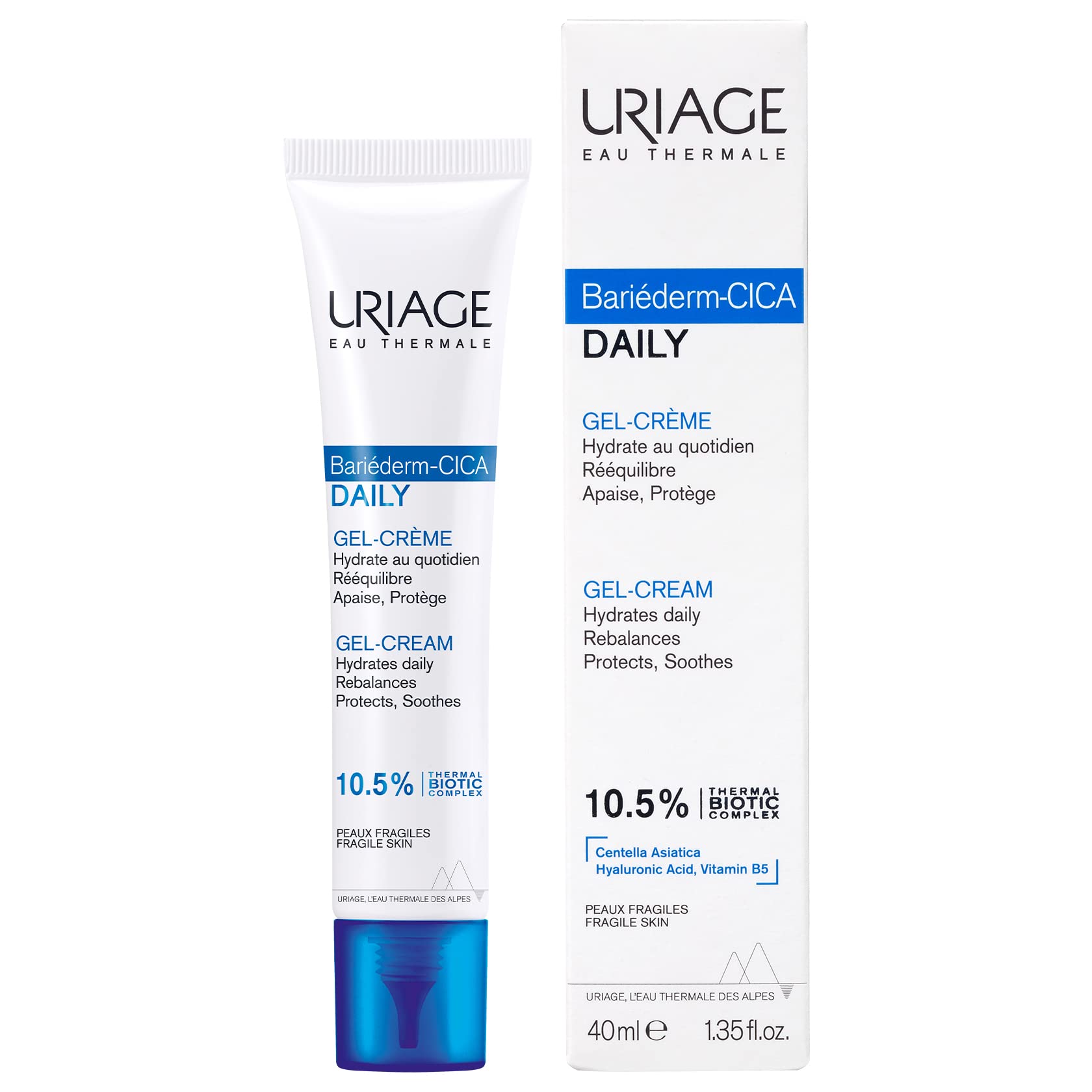 Uriage Cica Daily Gel Cream 39g CICA Ingredients Uriage Hot Spring Water URIAGE Sato Pharmaceutical Beauty Gel Cream (40ml) +