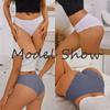2 Stück/Set M-XL Nahtlose Eis-Seide Sexy Damen Slips Pantys 7 Unifarben Atmungsaktive Pantys Unterwäsche Für Mädchen Dessous