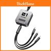 Universal 100w Fast Charging 3in1 Data Cable With Telescopic Design For Apple Huawei Android Devices