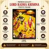 Foto incorniciata di Radha Krishna ISKCON, Pittura religiosa | Decorazione per la casa (17,78 X 12,75 cm)