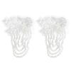 Pearl Embroidery Shoulder Ornaments Diamond Binding Beads Handmade Embroidery Patch Three-Dimensional Bead Sequince Beaded