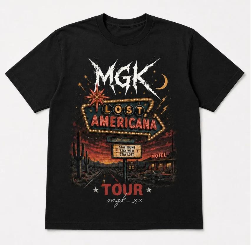 Vintage Concert MGK Lost Americana Tour Shirt M