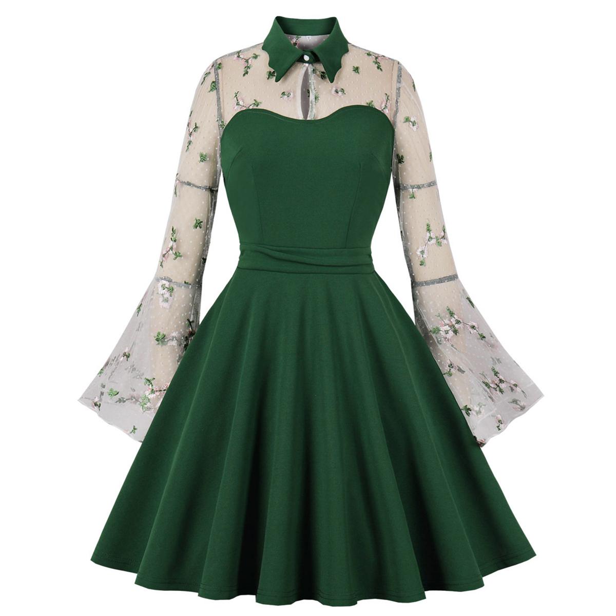 

Женские ретро-готические свободные платья с вышитыми развевающимися рукавами и вырезом в форме сердца Платье на Хэллоуин Вечерняя коктейльная вечеринка Повседневная одежда Одежда для особых случаев S-4XL 4XL темно-зеленого