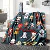 Custom Name Halloween horror Theme Printed Blanket - Perfect for Couch, Bed, Travel & Outdoor Use | Machine Washable, Cozy & Durable.
