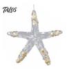 Reusable Party Hanging Ornaments Faux Crystal Christmas for Tree, Clear Snowflake/Starfish/Heart/Bird/Horse Decoration Shatterproof Seasonal