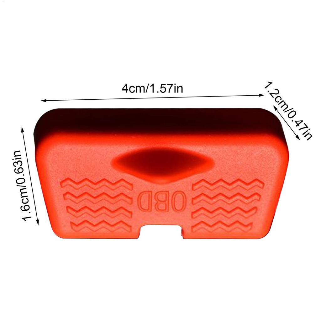 Car OBD Port Lid Silicone Dustproof Anti-Theft Auto Supplies Car OBD Interface Cover For SUV RV Vehicle Trip Travel Driver
