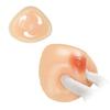 KUMIHO Silicone Breast with Ventilated Indentations for Increased Artificial Fake Natural Bust Natural Breast Fake Correction Bra, Triangular,