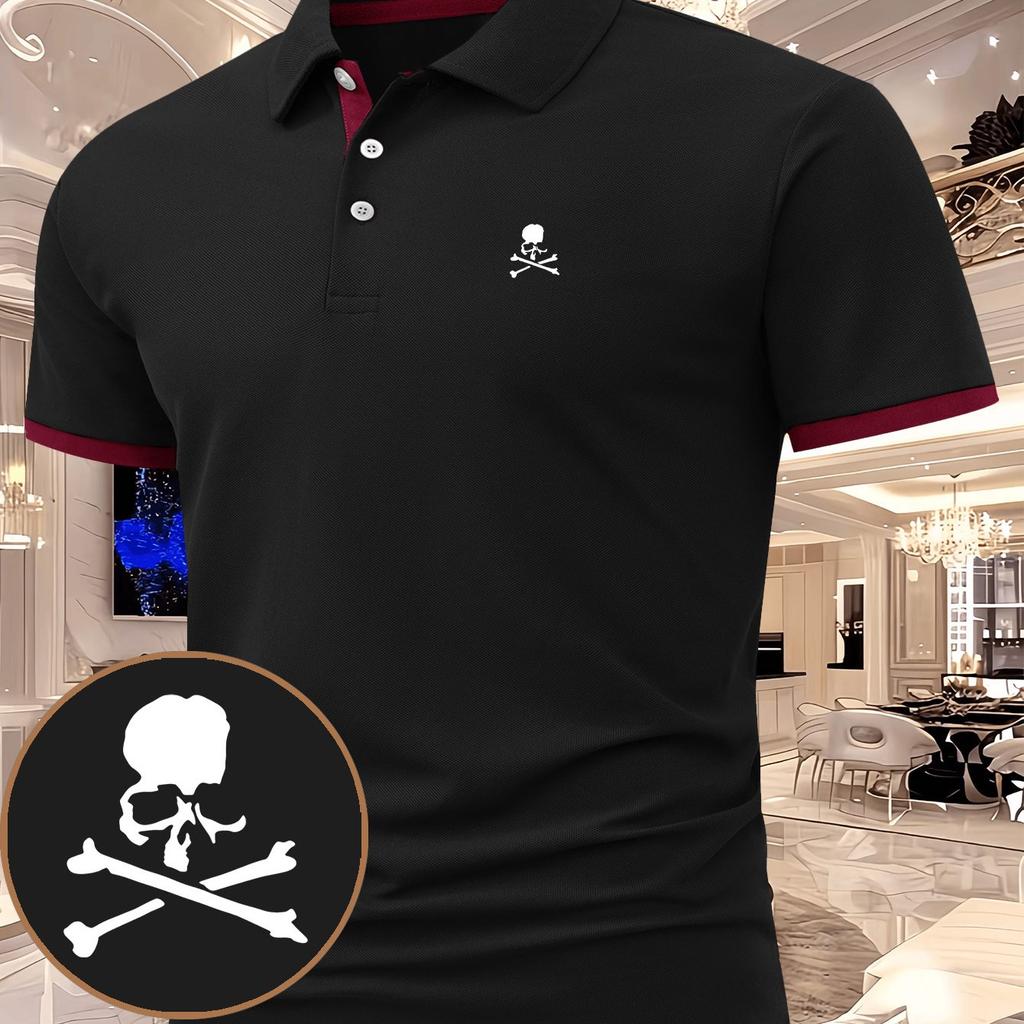 Men's Timeless Solid Polo Shirt Comfort Stretch Fabric Short Sleeve Casual Work Golf Shirt for All Scenarios