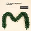 2.7M Artificial Christmas Pine Garland Reusable PVC for Holiday Stair Mantel Farmhouse Rustic Style Decor