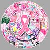 50 Waterproof Pink Inspirational Stickers: Boost Positive Energy & Resilience with 50 Sheets for Planners or Resin Decorations.