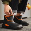 Fashion Fashion Men's Ankle Rain Boots Outdoor High Quality Men Hiking Fishing Water Shoes Non-slip Chef Work Boot Mans Water Proof Shoe