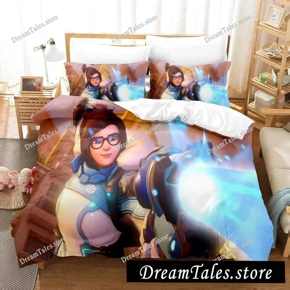 New Overwatch 2 Invasion Bedding Set Single Twin Full Queen King Size Bed Set Adult Kid Bedroom Duvet Cover Sets 3D Print Game