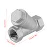 DN15 12" PT Thread Stainless Steel Y Type Strainer Pump Filter for Water Gas