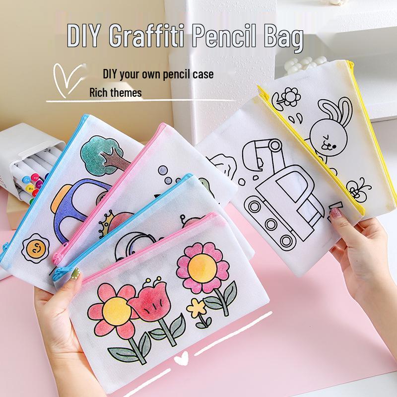 

Детский пенал с рисунком своими руками - большая вместимость, многофункциональная сумка для канцелярских принадлежностей