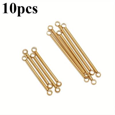 10 Stück Edelstahl 20mm/30mm Stäbchen-Verbinder Goldfarben Beschichtet Ohrhänger Schmuckherstellung Halsketten Komponenten