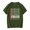 1975 King Are Born In March T Shirt vintage Washed fashion Slightly Top For Everyday Wear Stretched Stylish Soft Versatile