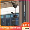 Chaîne de Pluie Décorative Oiseau Bronze 8 Pieds Mobile Métal Collecteur d'Eau de Pluie Chaîne 8 Oiseaux Tasses Drainage Chaîne de Pluie pour Gouttière Toit