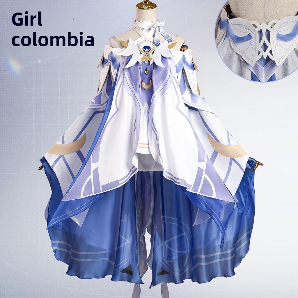 Genshin Impact Columbina Hyposelenia Cosplay Costume For Anime Role Play