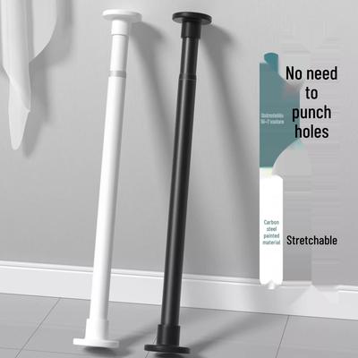 Adjustable No-Drill Telescopic Rod for Shower Curtains, Clothes Hanging, Balcony Drying, and Wardrobe Organization