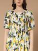 Women Empire Waist Black Midi/Calf Length Dress Gown Kurta Party Wear Top Tunic