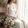 1 Pair Sheer Material Wedding Dress Sleeves Lace Wedding Accessories Bridal Gloves  Wedding Ceremony