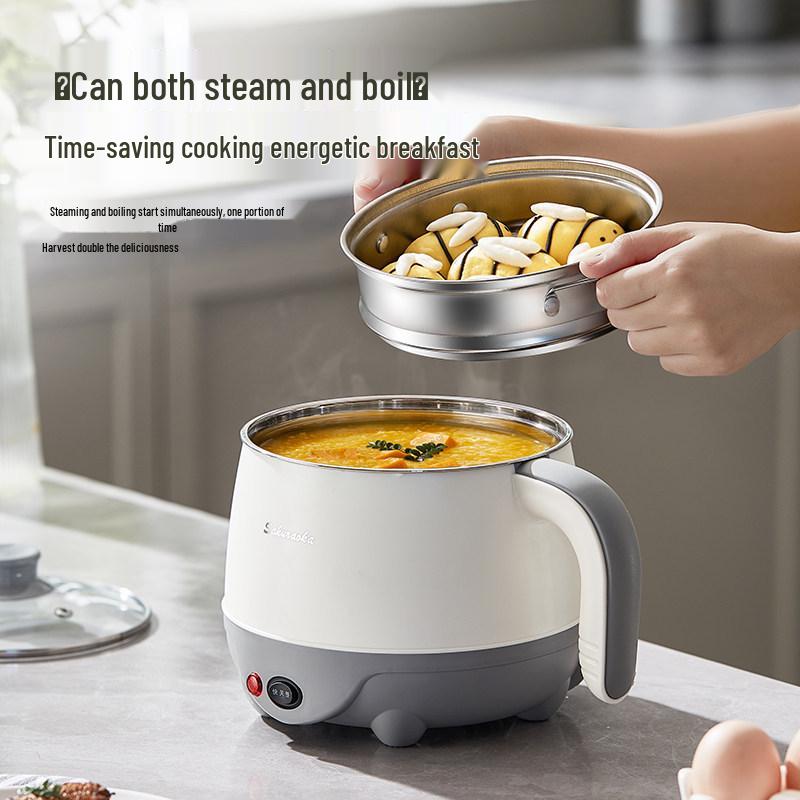SUS304 Electric Cooker: Compact Dormitory Pot for Stir-Frying & More