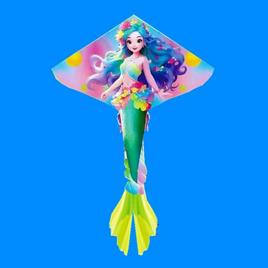 Guochao Mermaid Kite - Children s Cartoon Kite, Internet Celebrity Hot Selling Toy