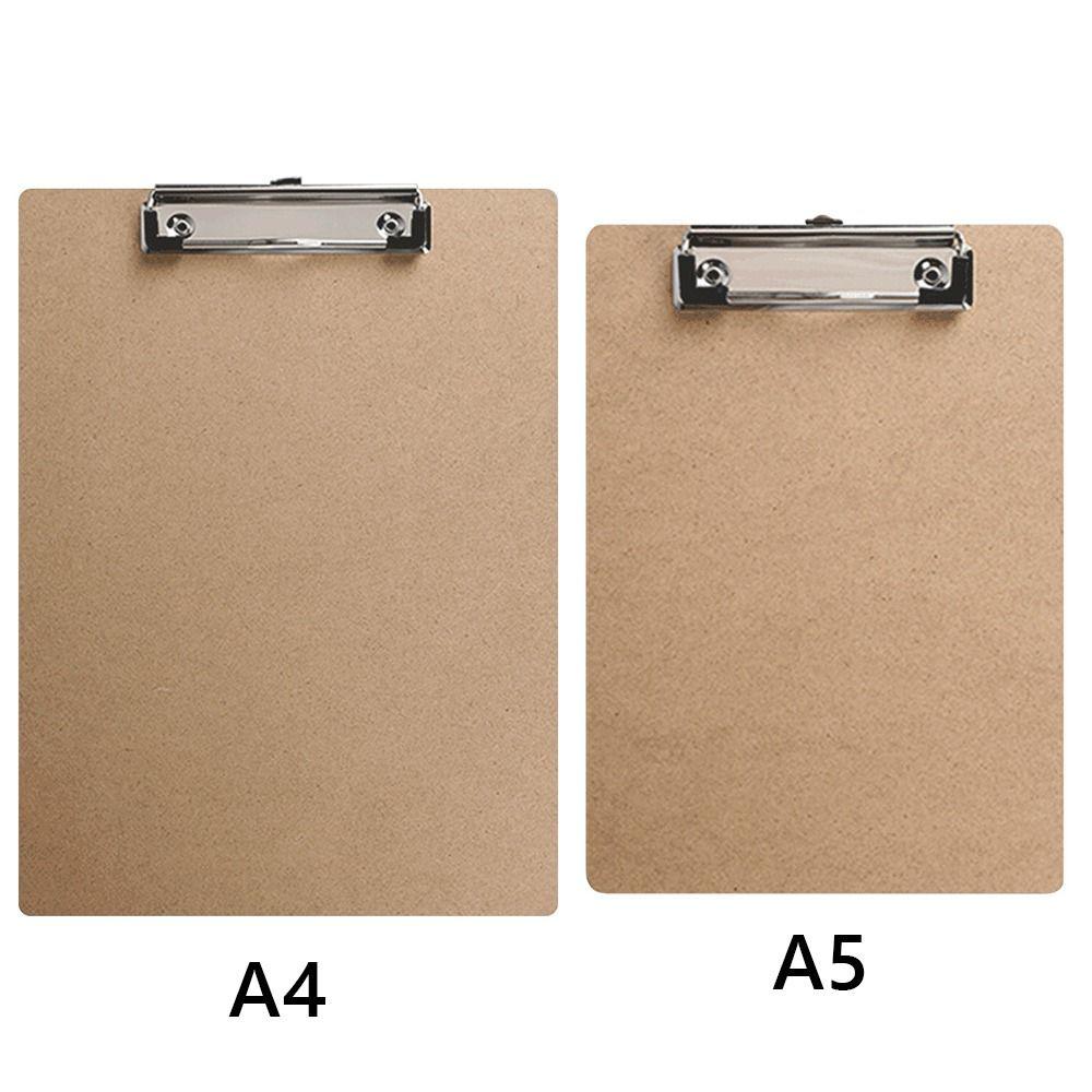 Wood Board Writting Pad Wood Memo Folder Durable Storage Folder  Cafe