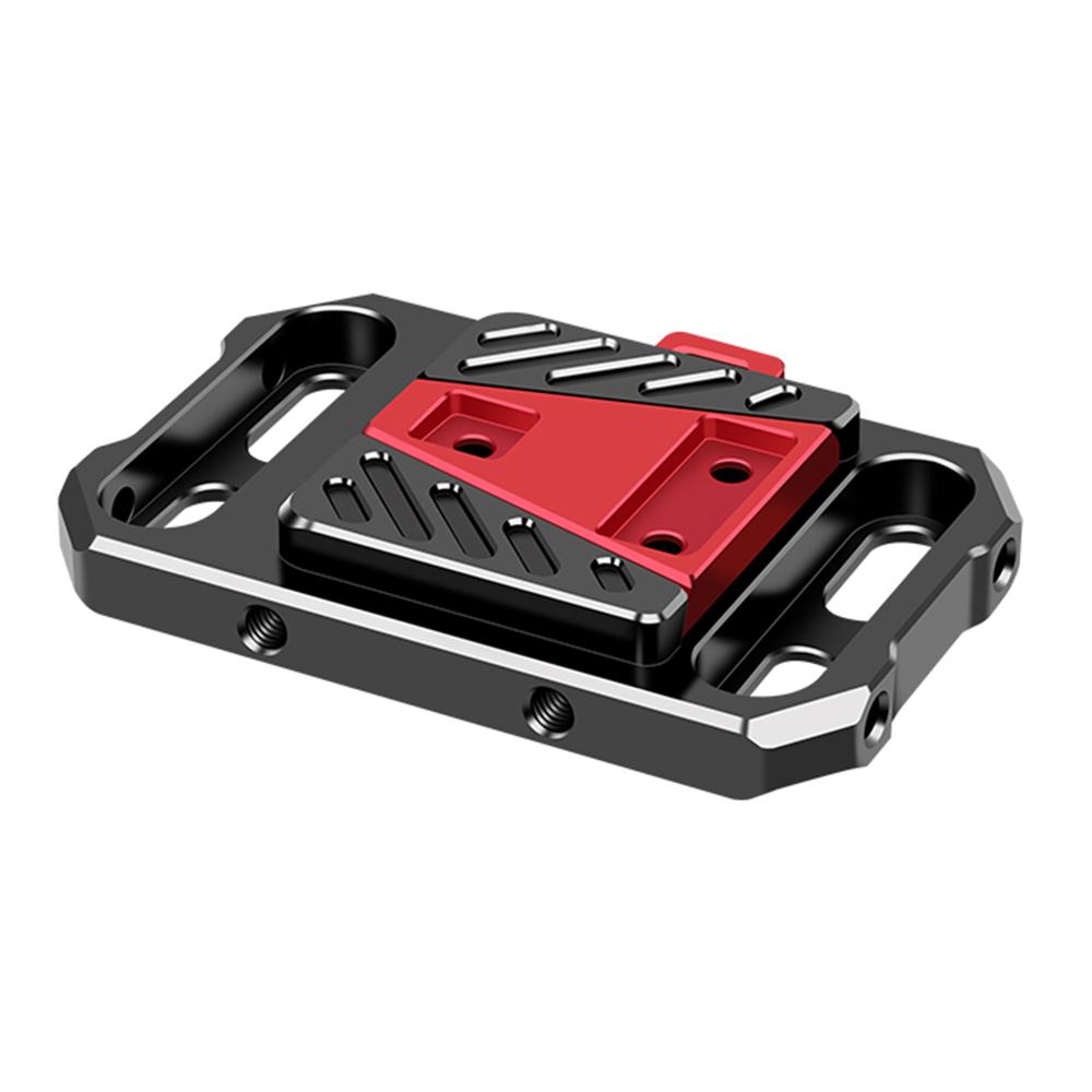 

Мини-V-образная пластина для крепления батареи, пластина-адаптер для батареи V-образной формы, алюминиевый сплав с резьбой 1/4 дюйма и 3/8 дюйма M4 чёрный