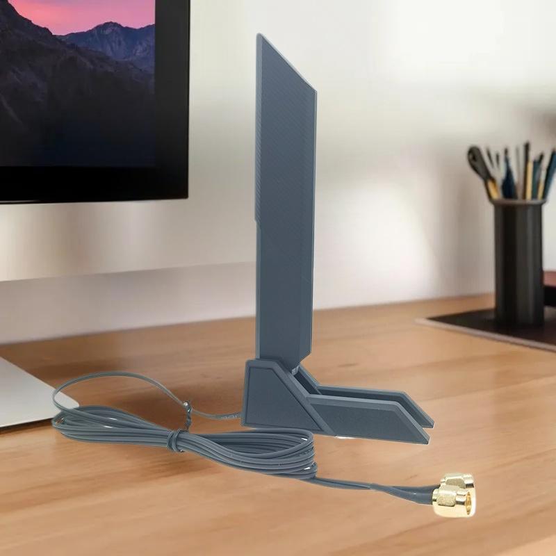 1 ks Magnetická skládací 2,4G/5G/6G 12dBi externí přijímač signálu s vysokým ziskem pro PCIe adaptér Bezdrátový router Wifi 6E Wifi anténa