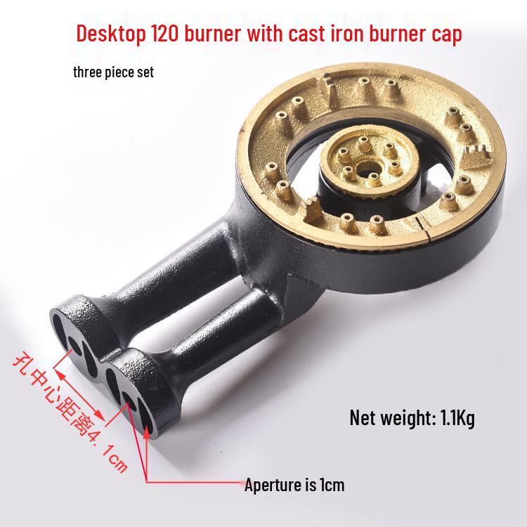 Gas Stove Cast Iron Burner Head Flame Spreader and Cap Set
