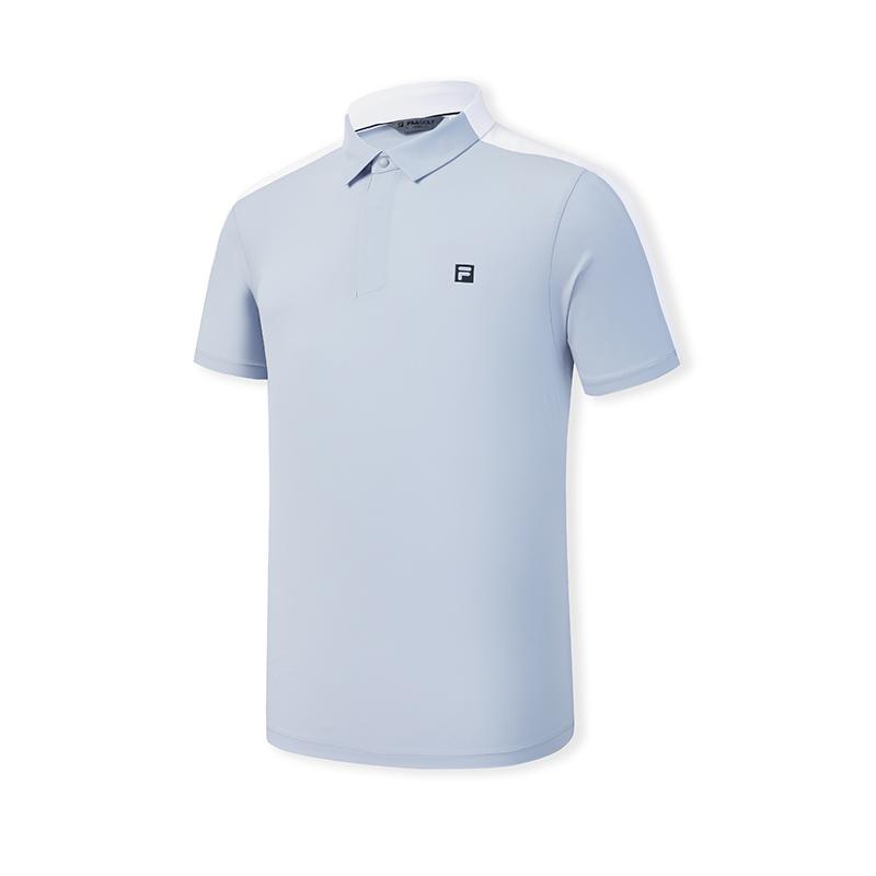 

FILA Golf Series Fashion Simple Classic Sports Comfortable Breathable Cool Feeling Knitted Short Sleeve Polo Shirt Men tops A11M625110FBU M