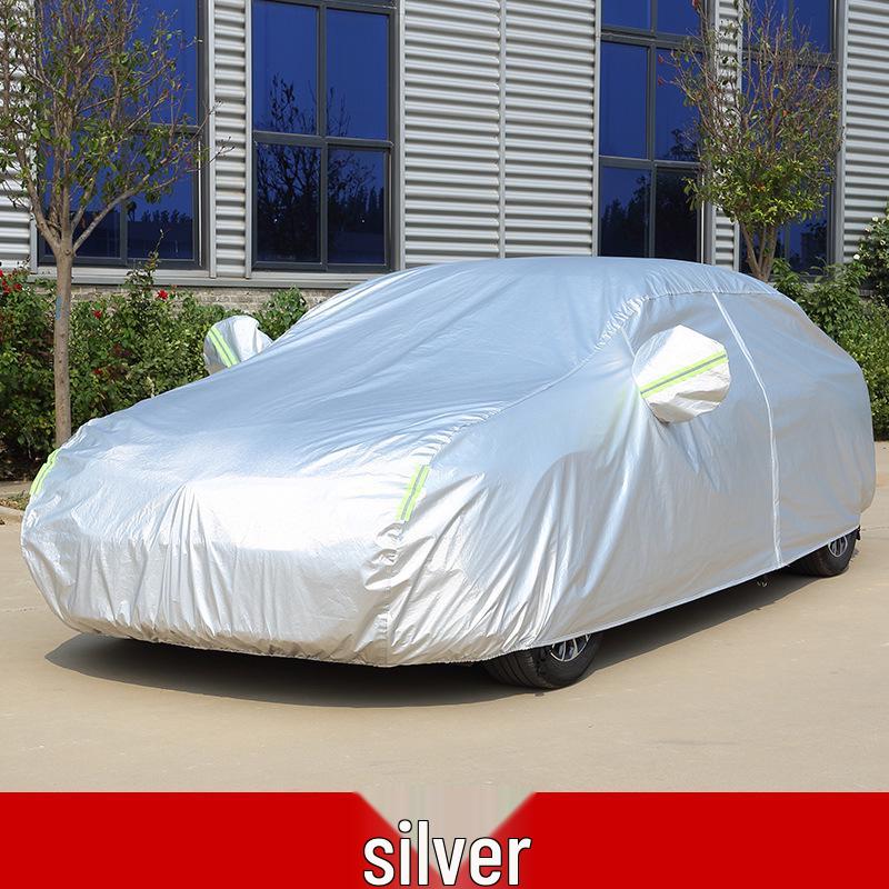 In-Stock Thickened Oxford Cloth Car Cover: Full Protection Against Sun, Rain, Snow, and Dust
