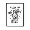 Poster I Can't I Prefer My Yorkshire I Can't Minimalist | Photo Paper Poster 310 G Pearlescent Finish Size A4