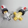 Brass Thermostatic Mixing Valve for Kitchen & Bathroom - Temperature Control for Hot & Cold Water
