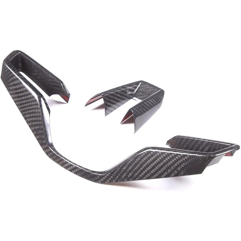 Dry Carbon Fiber Car Steering Wheel Button Frame Cover Trim Kit Parts Accessories For 911 Taycan - Accessories
