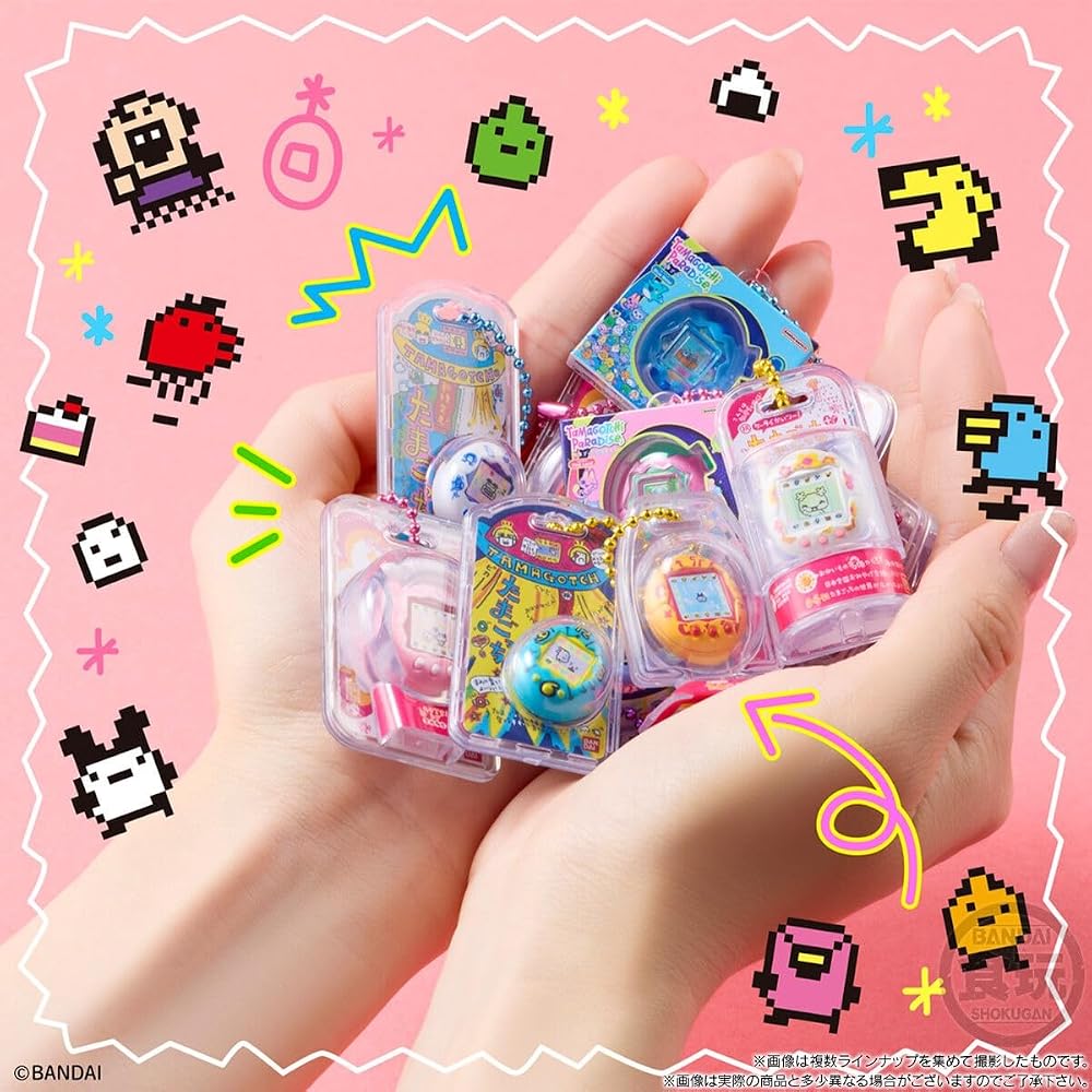 Tamagotchi Okashi Egg Borocchi Package 3 10-Pack Box with Charm (Food Toy)