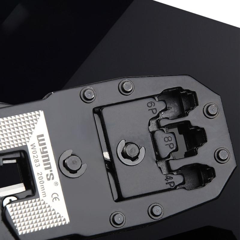 Ergonomic Cable Crimping Plier s Thickened Head NetworkCable Crimping Tool Non slip Handle andSharp Wire Stripper