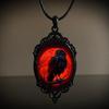 Steampunks Gothic Necklace Black Bird Crow Choker Animal Jewelry Gothic Necklace