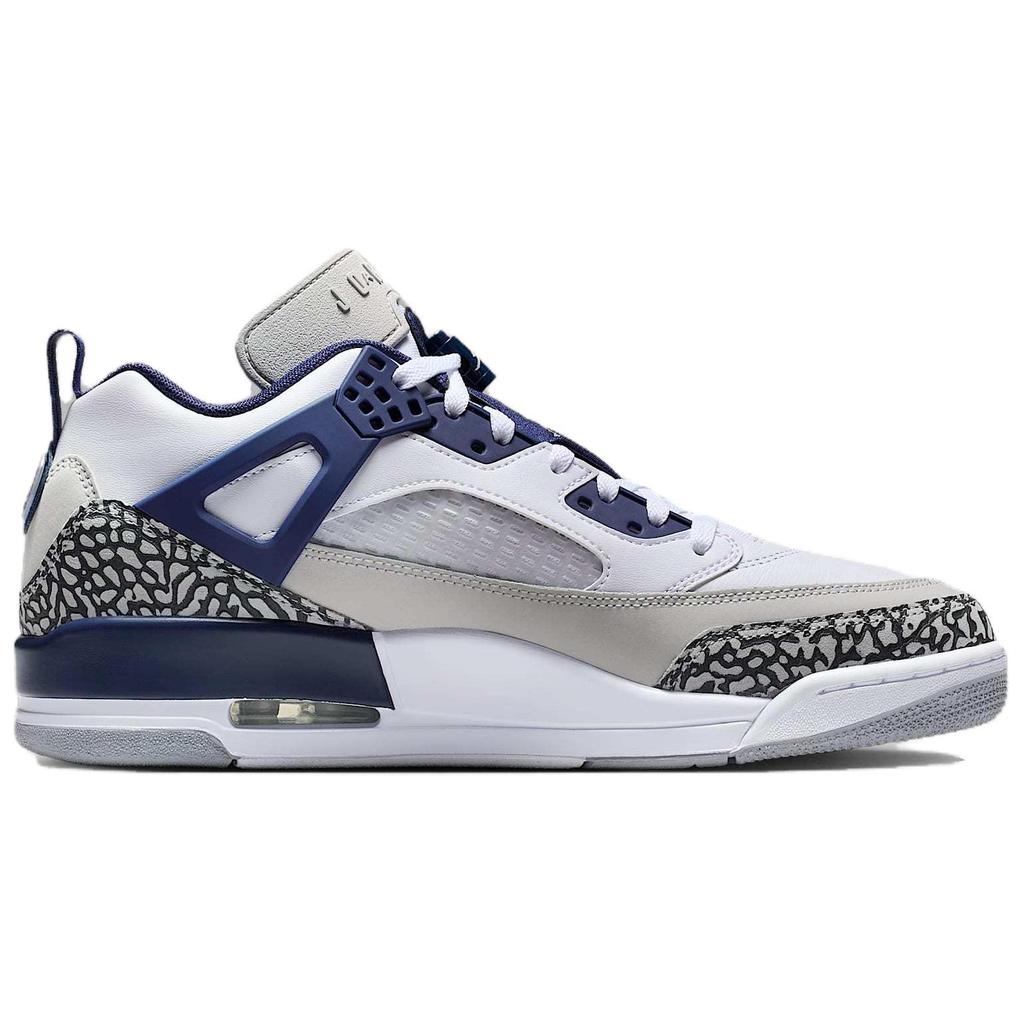 Air Jordan Spizike Low Bianco Blu Notte Scarpe da Ginnastica da Uomo Grigio Neutro Antracite FQ1759-140